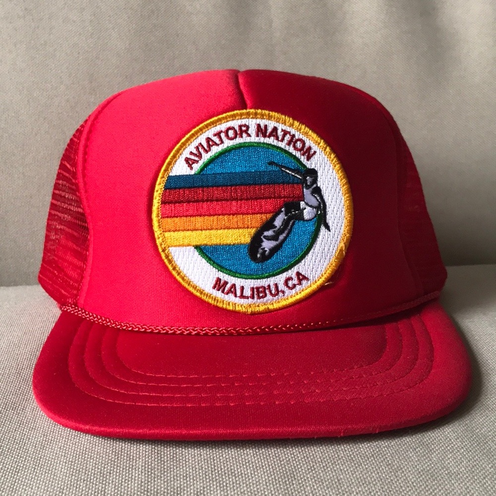 Aviator Nation Trucker Hat Malibu CA